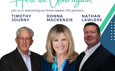 Here We Grow Again! 3 More CFOs on the Roster
